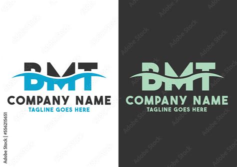 letter bmt logo design template bmt logo stock vector adobe stock