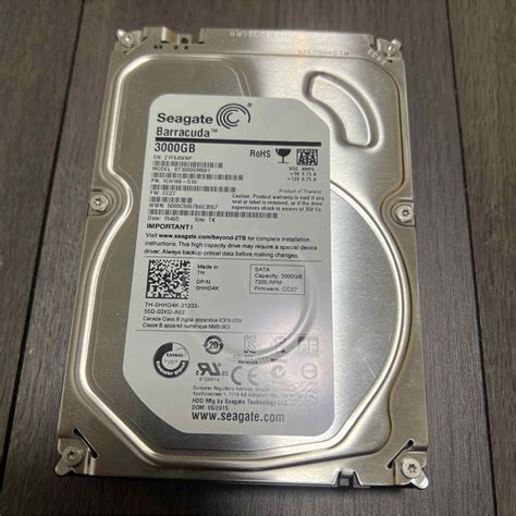 HDD 内蔵 3.5インチ 3TB Seagate ST3000DM001の通販 by hahaami's shop｜ラクマ