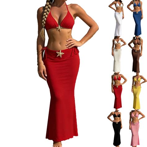 Purcolt Women S 3 Piece Bikini Sets Trendy Triangle Bikini Top Tie Side