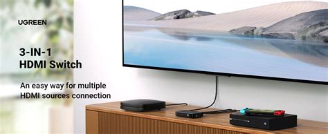 UGREEN 80125 3-in-1 Out 4K HDMI Switcher Splitter - AppleMe