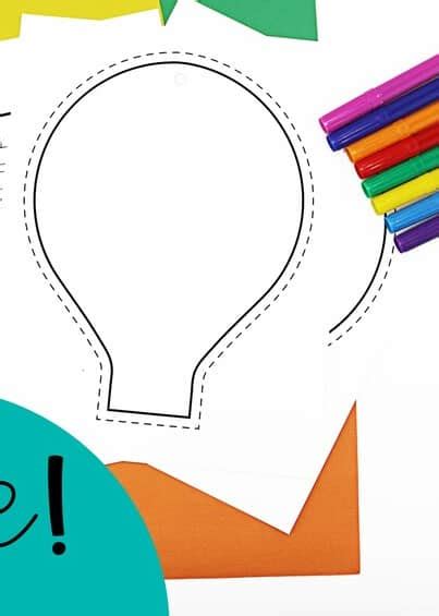 Hot Air Balloon Craft Template