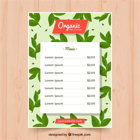 page  tea shop menu images    freepik