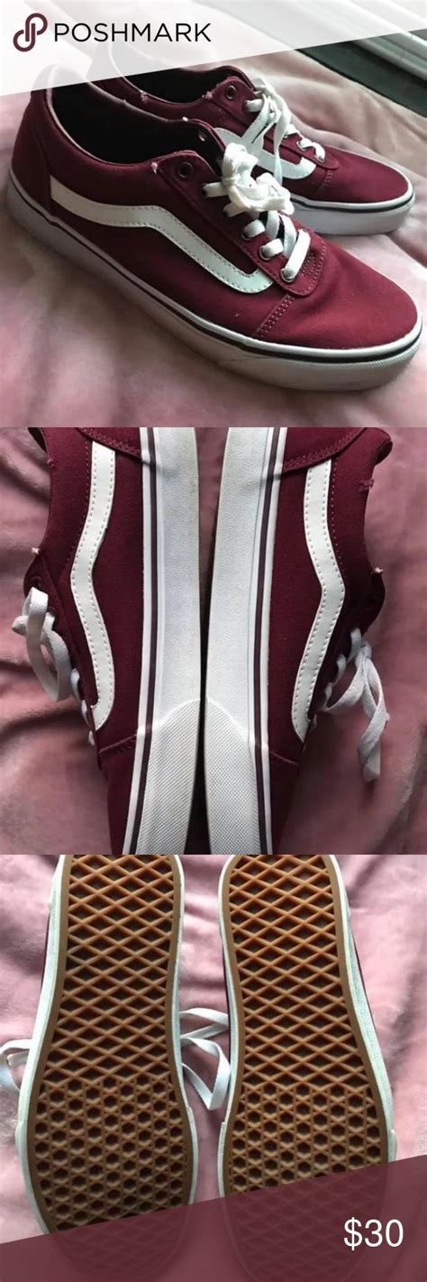 Maroon Vans 9.5 | Maroon vans, Vans, Womens vans