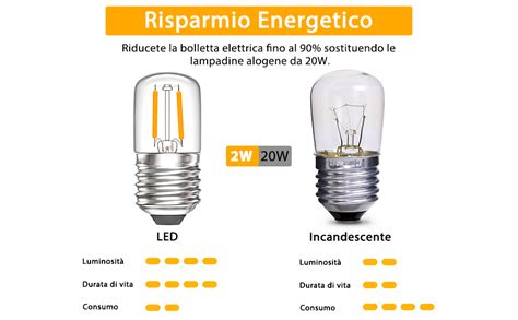 Bonlux Lampadina Led E W Bianco Caldo K T Lampadina A