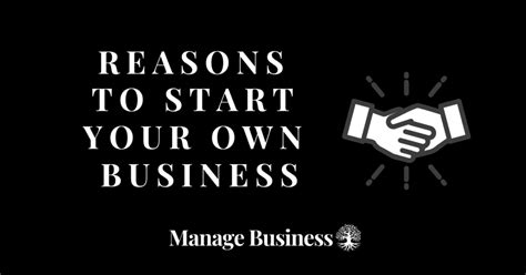reasons    start   business