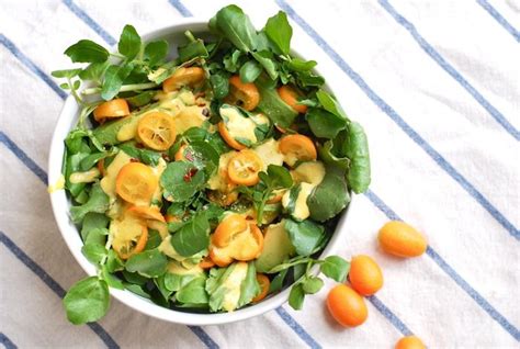 Watercress And Avocado Salad With Kumquat Dressing Recipe Delicious Salads Healthy Salad