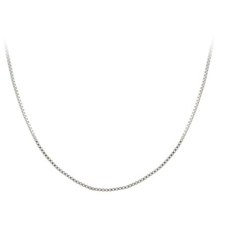 Shop Mondevio Sterling Silver 24 Inch Italian Box Chain Necklace On