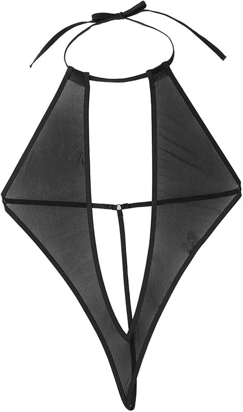 Amazon Alvivi Women S Sling Shot Micro See Thru Mini Bikini Thong One Piece Teddy Lingeries