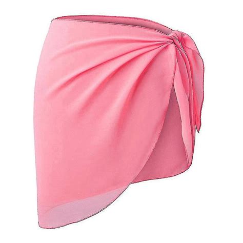 Women Plain Bikini Cover Up Skirt Beach Swimwear Wrap Sarong Swimsuit Sheer Cover Ups Fruugo UK