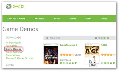 Download Xbox 360 Game Demos From Your Computer