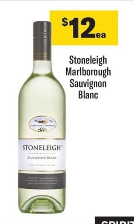 Stoneleigh Marlborough Sauvignon Blanc Offer At Coles