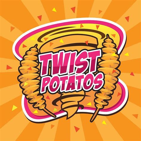 Premium Vector The Tornado Twist Spiral Potato Logo Design