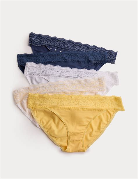 5 li Dantel Detaylı Bikini Külot Seti Marks Spencer