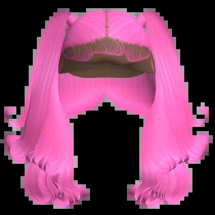 Wispy Flipped Pigtails Hot Pink Roblox Item Rolimon S