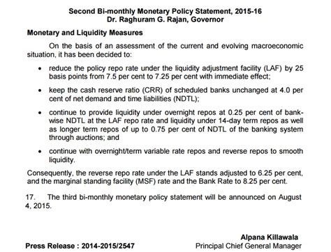 Full Text : RBI Monetary Policy | SEBI Regd Investment Advisor