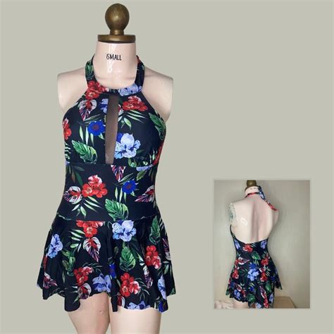 Sexy Floral One Piece Dress Swimsuit Swimwear Bikini Beach Outfit On Carousell