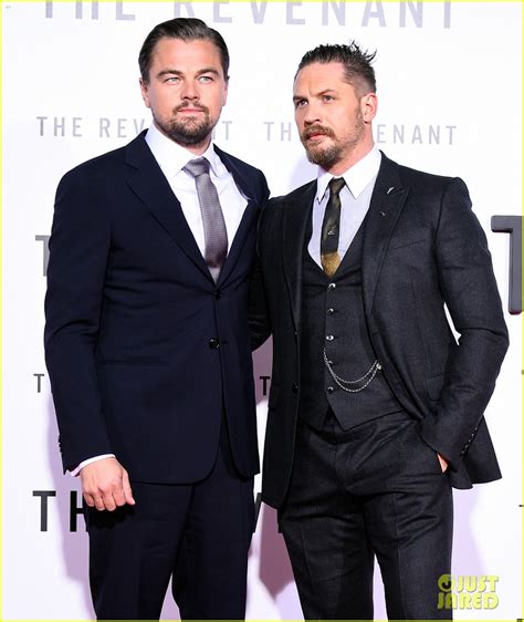 Leonardo Dicaprio Tom Hardy Premiere The Revenant Photo