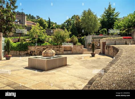 Thermal spring of the Termas de São Pedro do Sul in Portugal with the