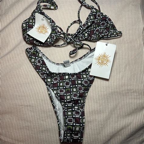 Heavy Manners Bikini Forget The Name Of The Print Depop