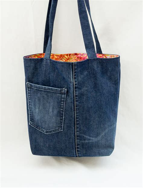 Pin By Rocio Bp On Delantal Diy Jeans Bag Tutorial Denim Bag Diy