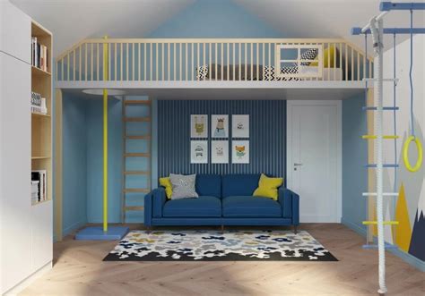 Детская комната с двухъярусной кроватью: идеи для дизайна интерьера