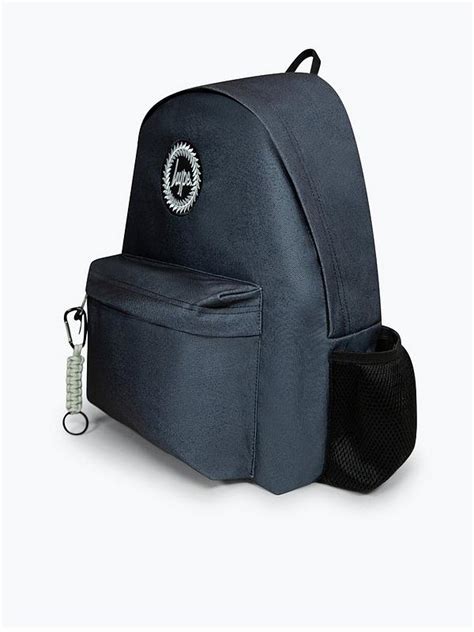 Hype Unisex Black Speckle Fade Badge Backpack Uk
