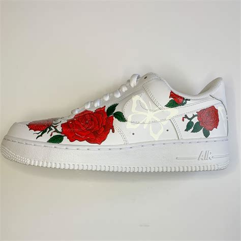 Custom Air Force 1 Roses And butterflies – Lilaccustom