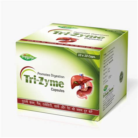 tri zyme capsules tri pushp pharma