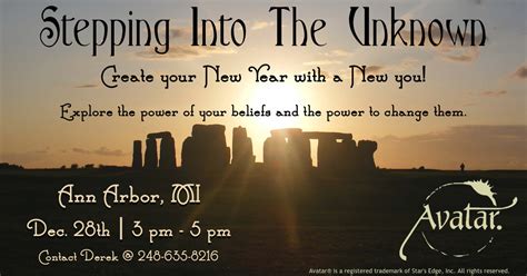 Stepping into the Unknown