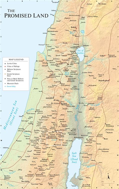 biblical map of the promised land 7