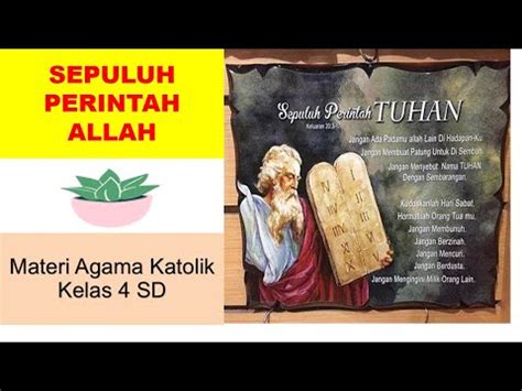 Sepuluh Perintah Allah Youtube