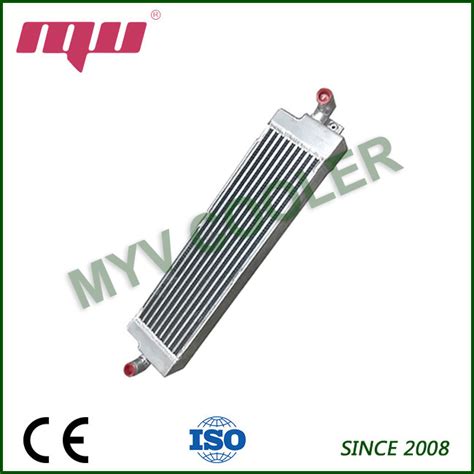 Aluminium Plate Fin Air Cooled Heat Exchanger Oil Cooler Brazing