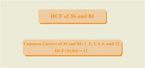 Hcf Of 36 And 84 Geeksforgeeks