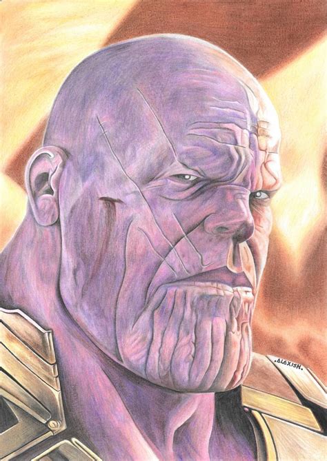 Thanos Drawing Drawing By Alexis M Arte Saatchi Art