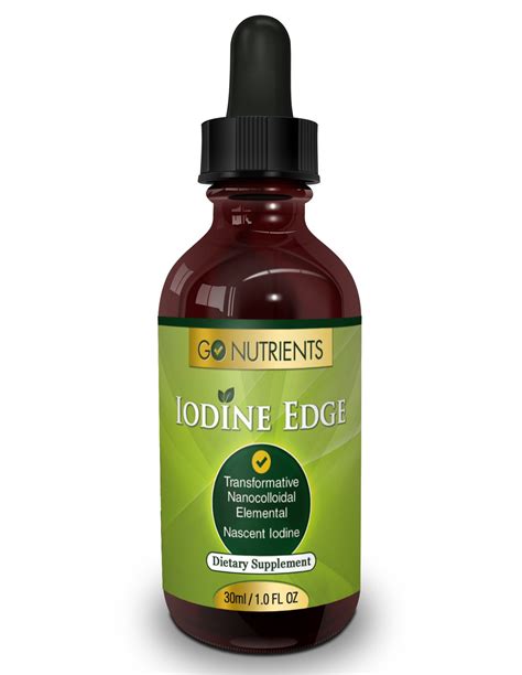 Nascent Iodine Supplement High Potency Liquid Drops For Thyro Free