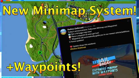 New Update Info Fullscreen Minimap Waypoints Gps In Roblox Jailbreak