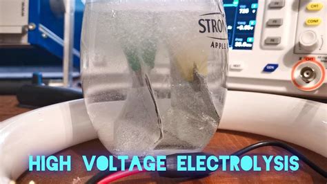 Simple Electrolysis Experiment With My High Voltage Impulse Generator