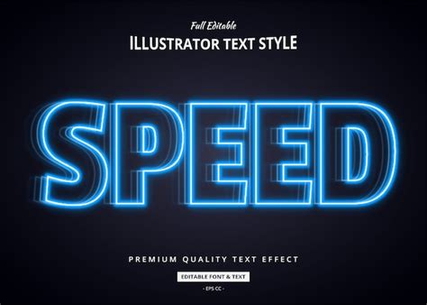 premium vector modern text effect illustration