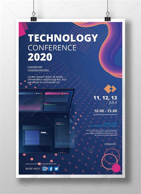 Cool Technology Poster Template Imagepicture Free Download 450019124