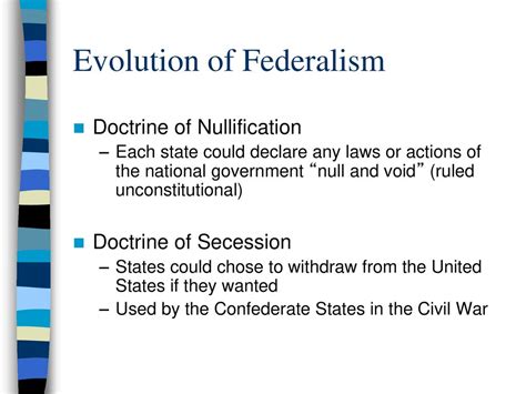 The Evolution Of Federalism Ppt Download