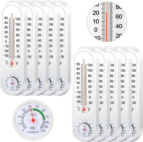 Termómetro de pared para interiores y exteriores medidor de humedad