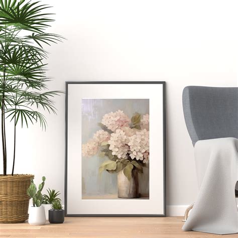hydrangeas wall art 2