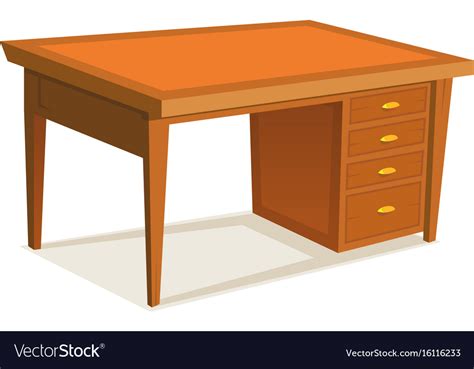 Old Desk Cartoon
