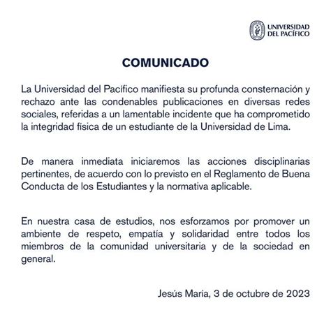 Universidad de Lima PNP investiga caso de alumno que cayó del quinto