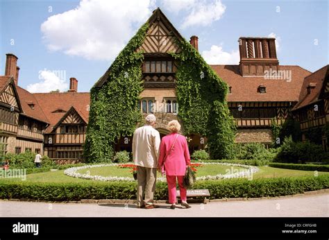 Potsdam, Germany, tourists in front of Schloss Cecilienhof garden Stock Photo - Alamy