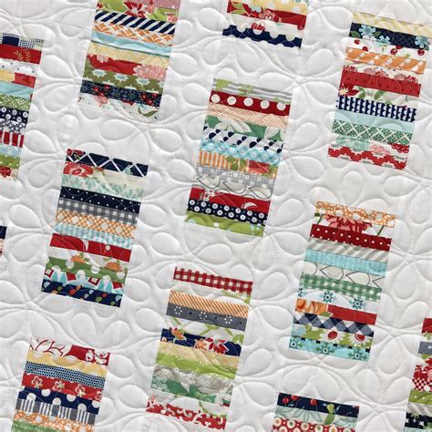 Strip Quilt Blocks Scrap Fabric Quilt Easy Block Quilts Strips Sewing