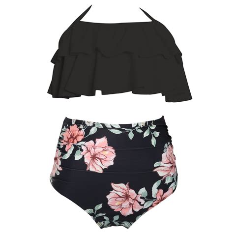 Kiijoy Big Girls Bikini Swimsuit Ruffle Beach Bathing Suit Swimwear Piece Walmart