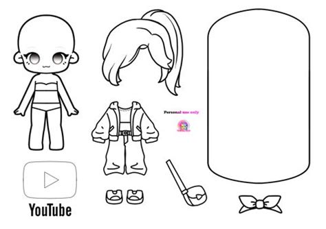 coloring pages gacha dollget ready  school click  view  ko