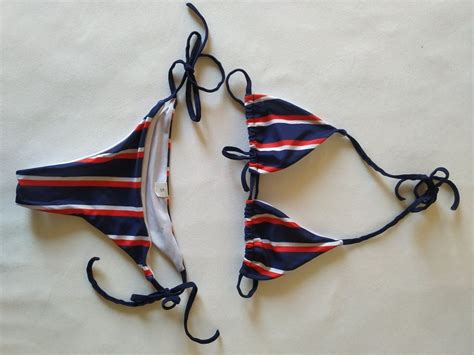 Gestreiftes Bikini Zum Binden Kaufen Auf Ricardo