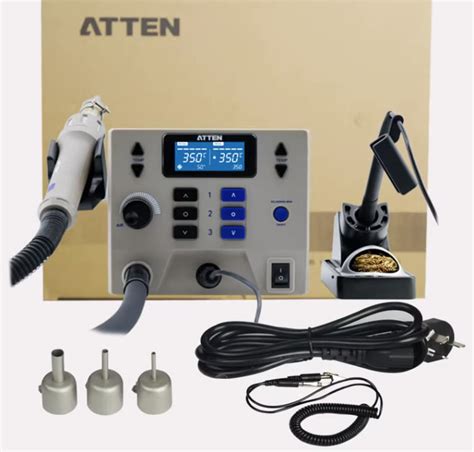ATTEN AT 8602D 2 IN 1 Dual LCD Hot Air Rework Staion